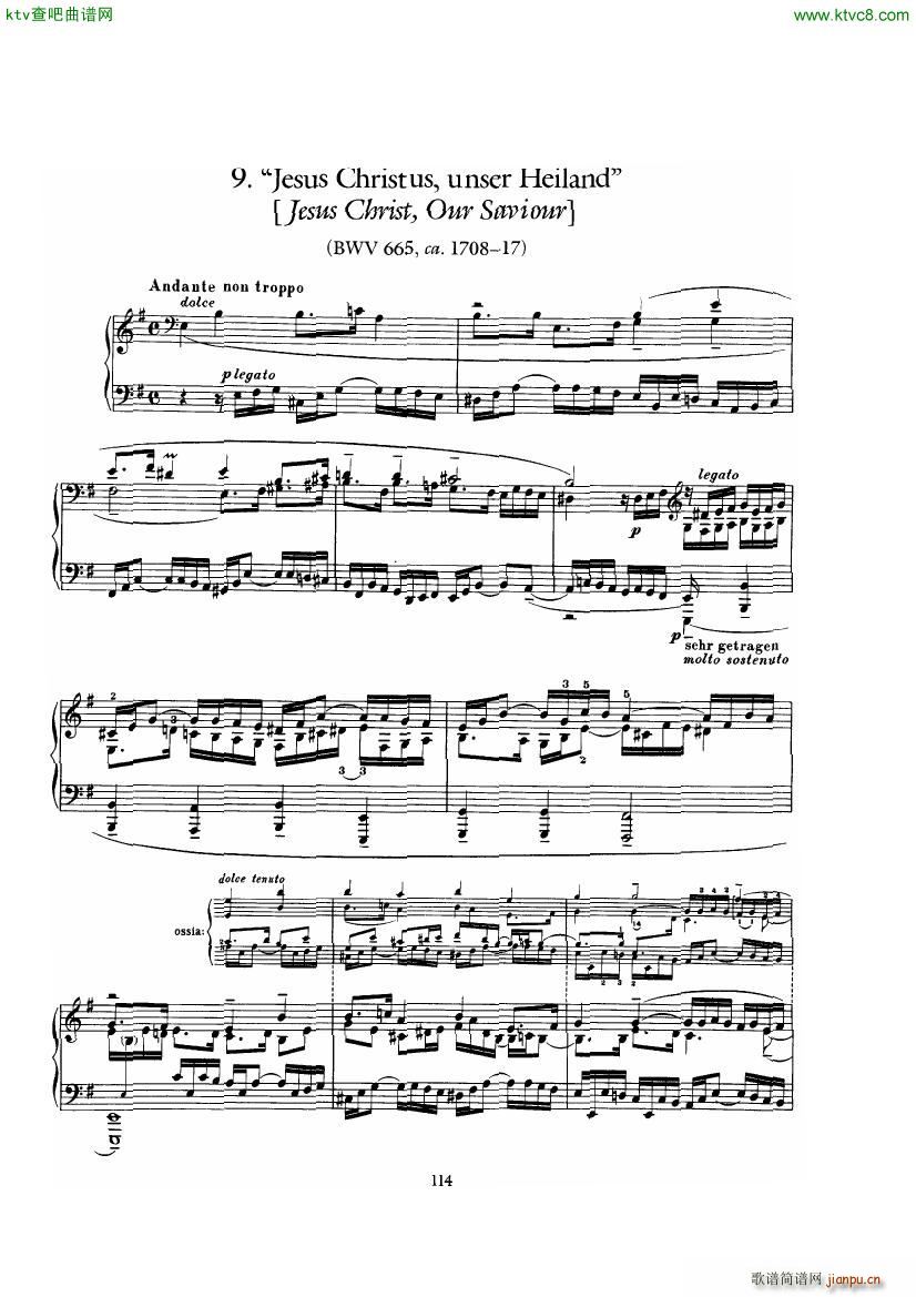 Bach Busoni Ten Chorale Preludes(V)28