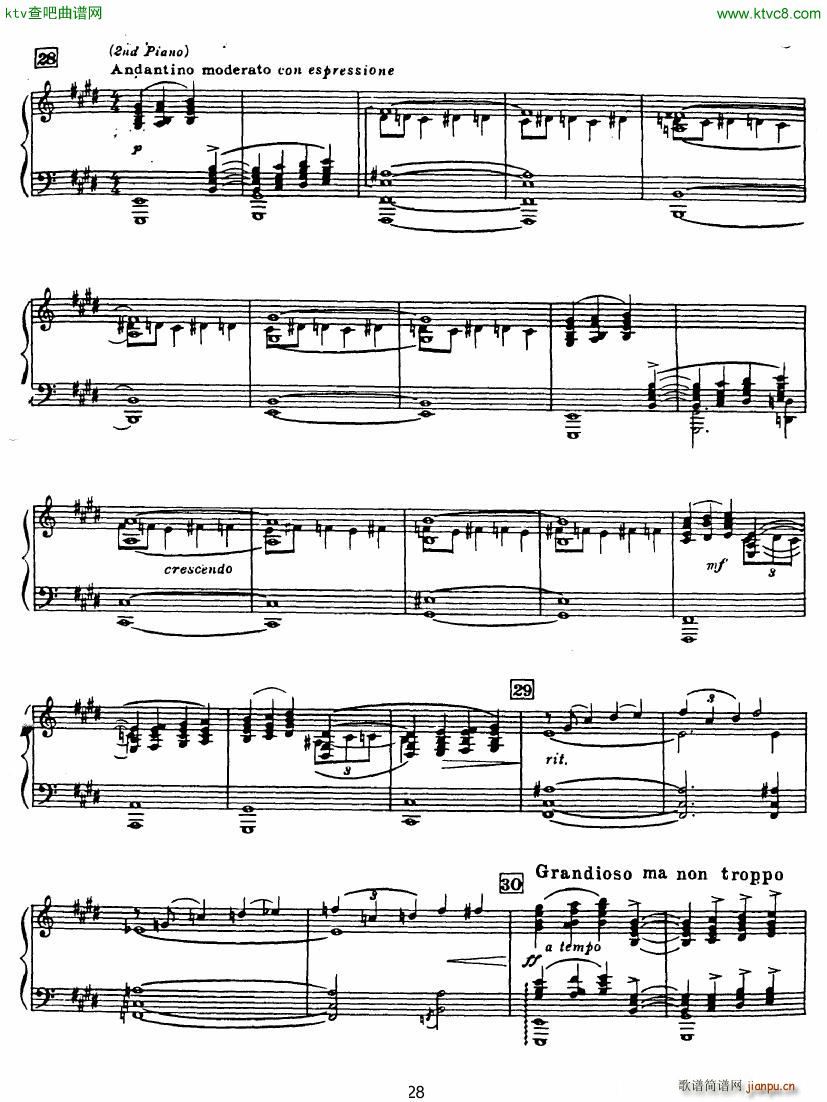 Rhapsody in Blue in Bb major Duet(V)28
