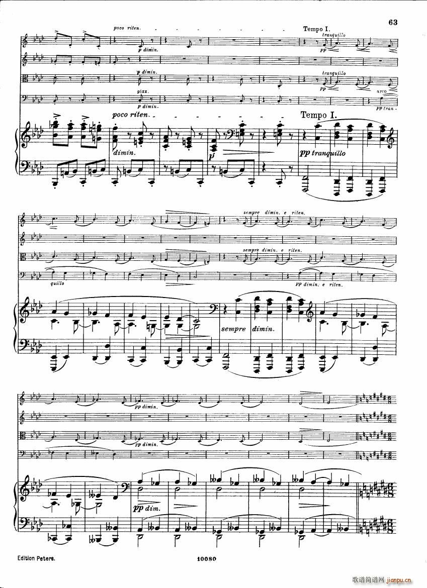 Brahms op 34 Piano Quintet f minor score (V)21