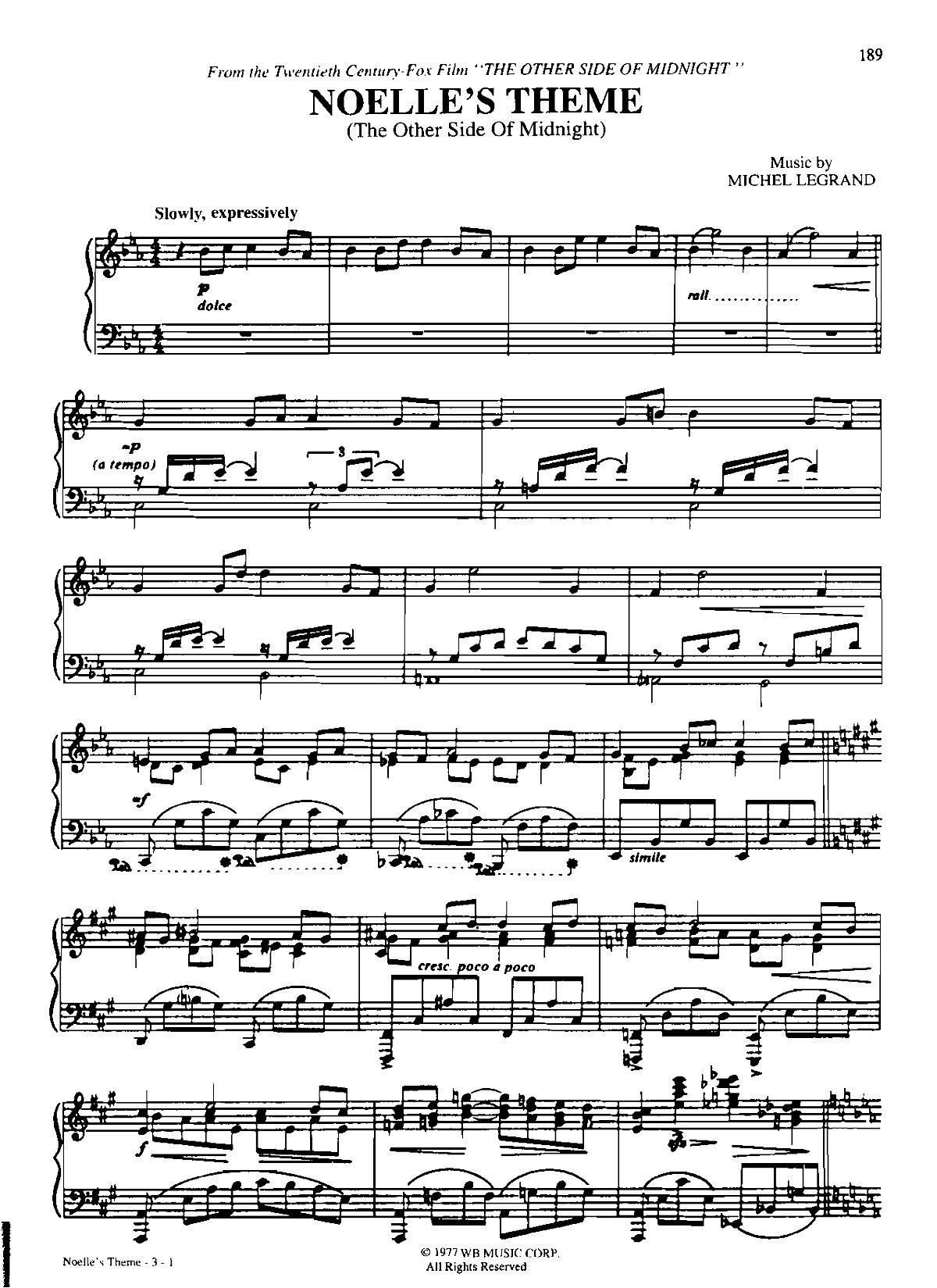 NOELLE S THEME Dan Coates { (V)1