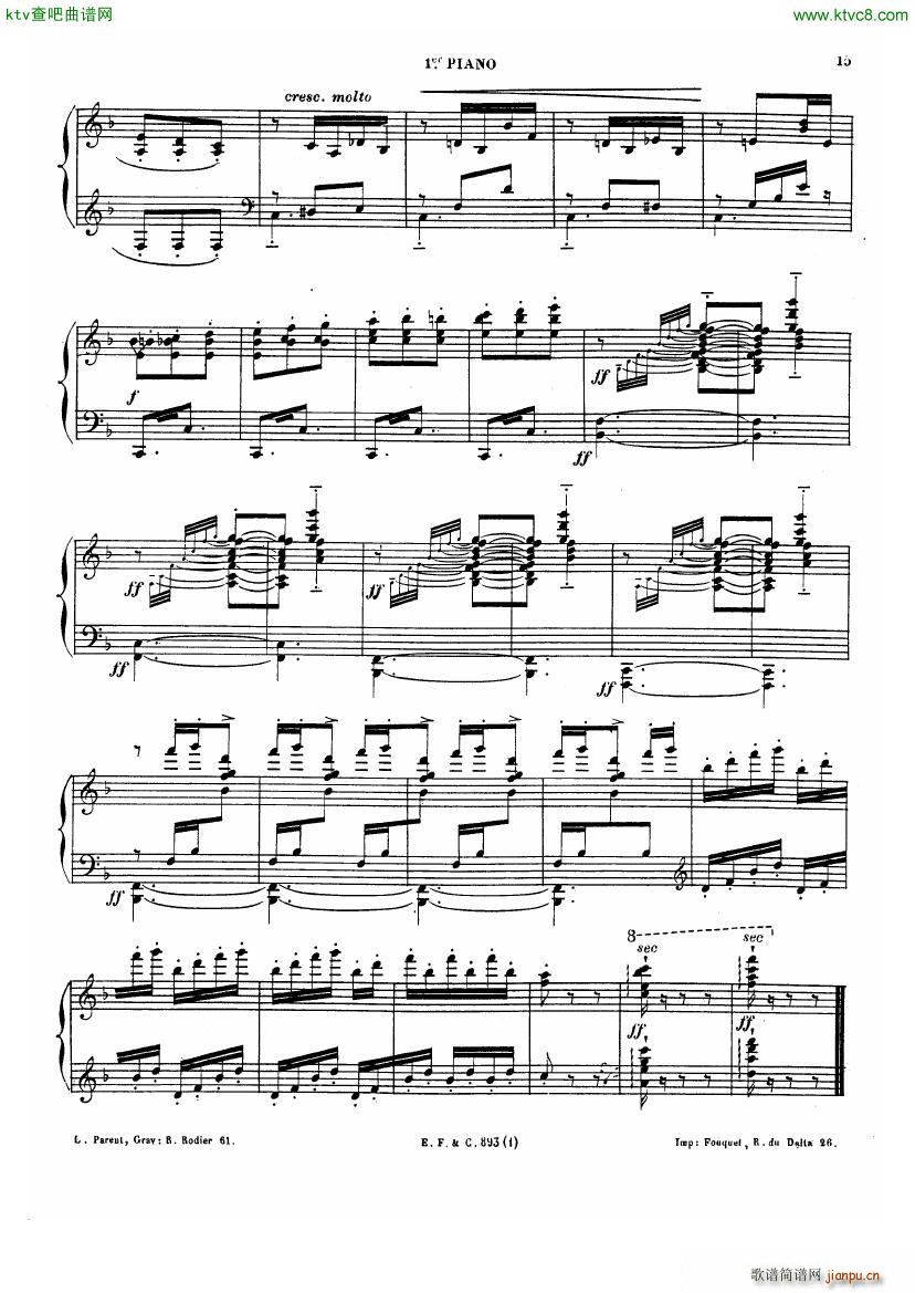 Chabrier Espana for two pianos(V)15