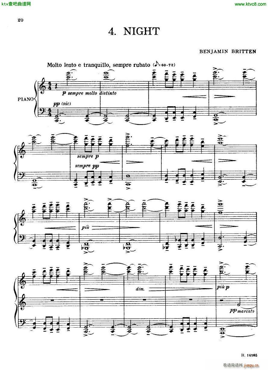 Britten Holiday Diary Op 5(V)19