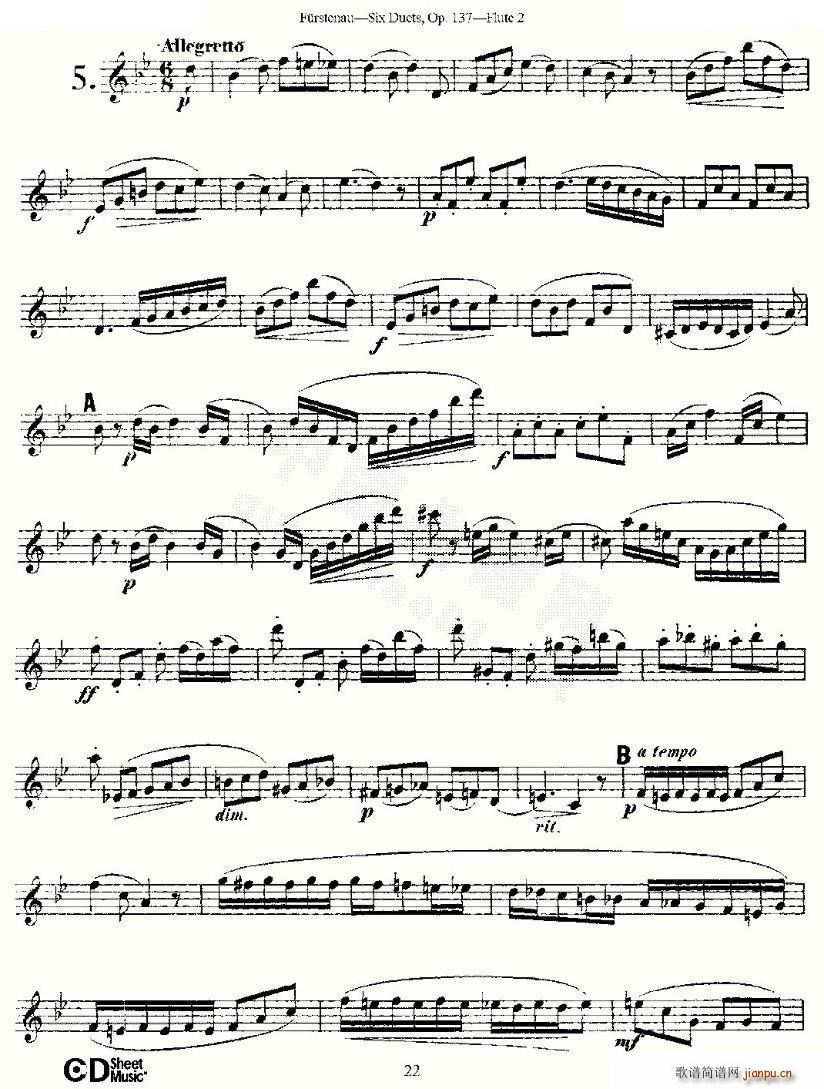 Six Duets Op 137 ֮  Ʒ 137̖ ~(V)7