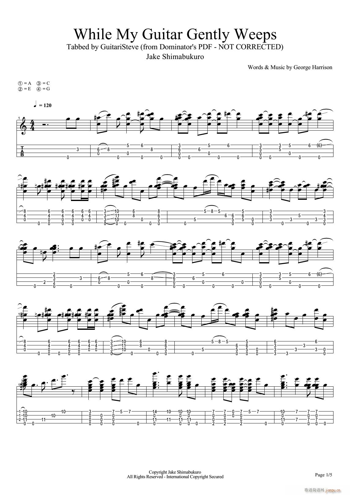 While My Guitar Gently Weeps ȿָV(V)1
