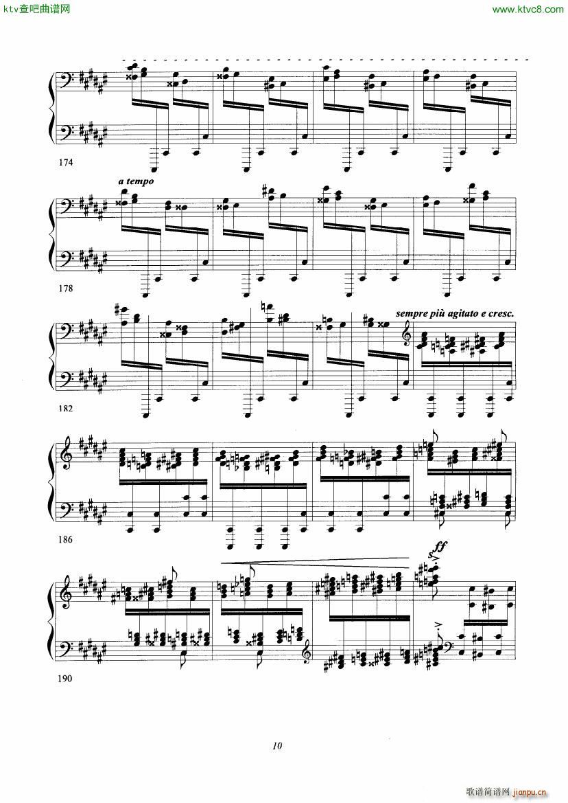 Cadenza for Liszt s Hungarian Rhapsody No 2(V)10