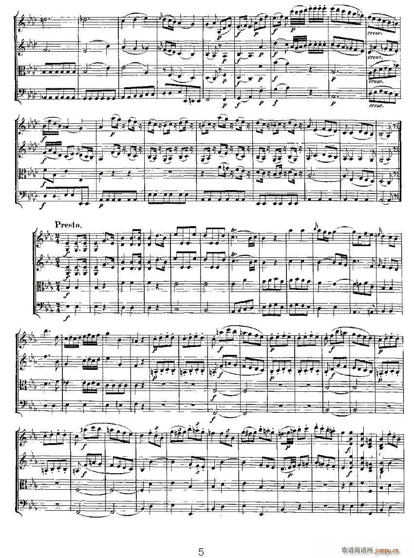 Quartet No 7 in Eb Major K 160 E{Ҙ(l )(V)5