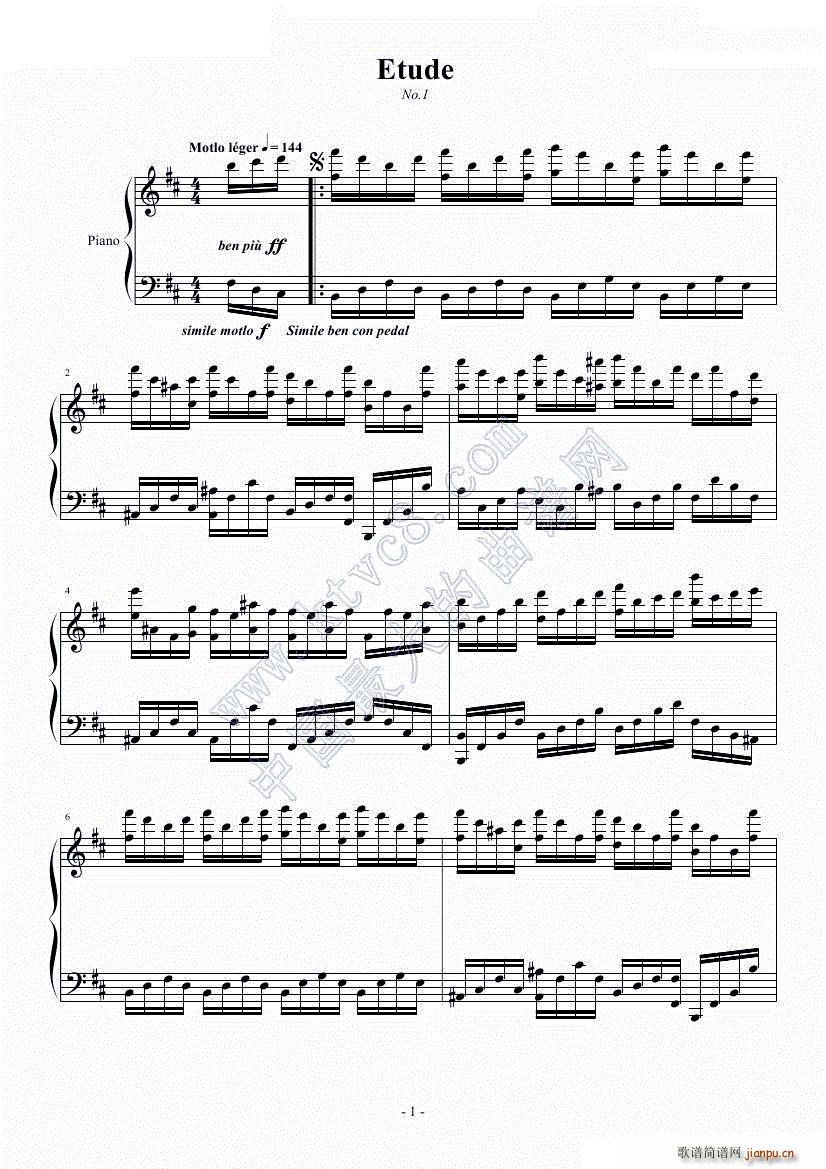 Etude 1(V)1