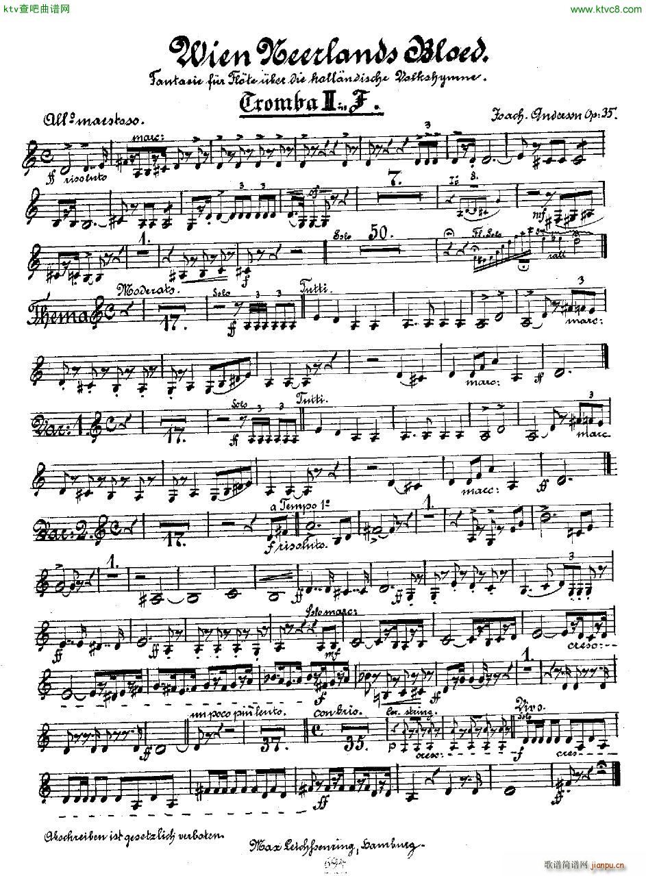 Andersen op 35 Wien Neerlands Bloed orch pts(V)40