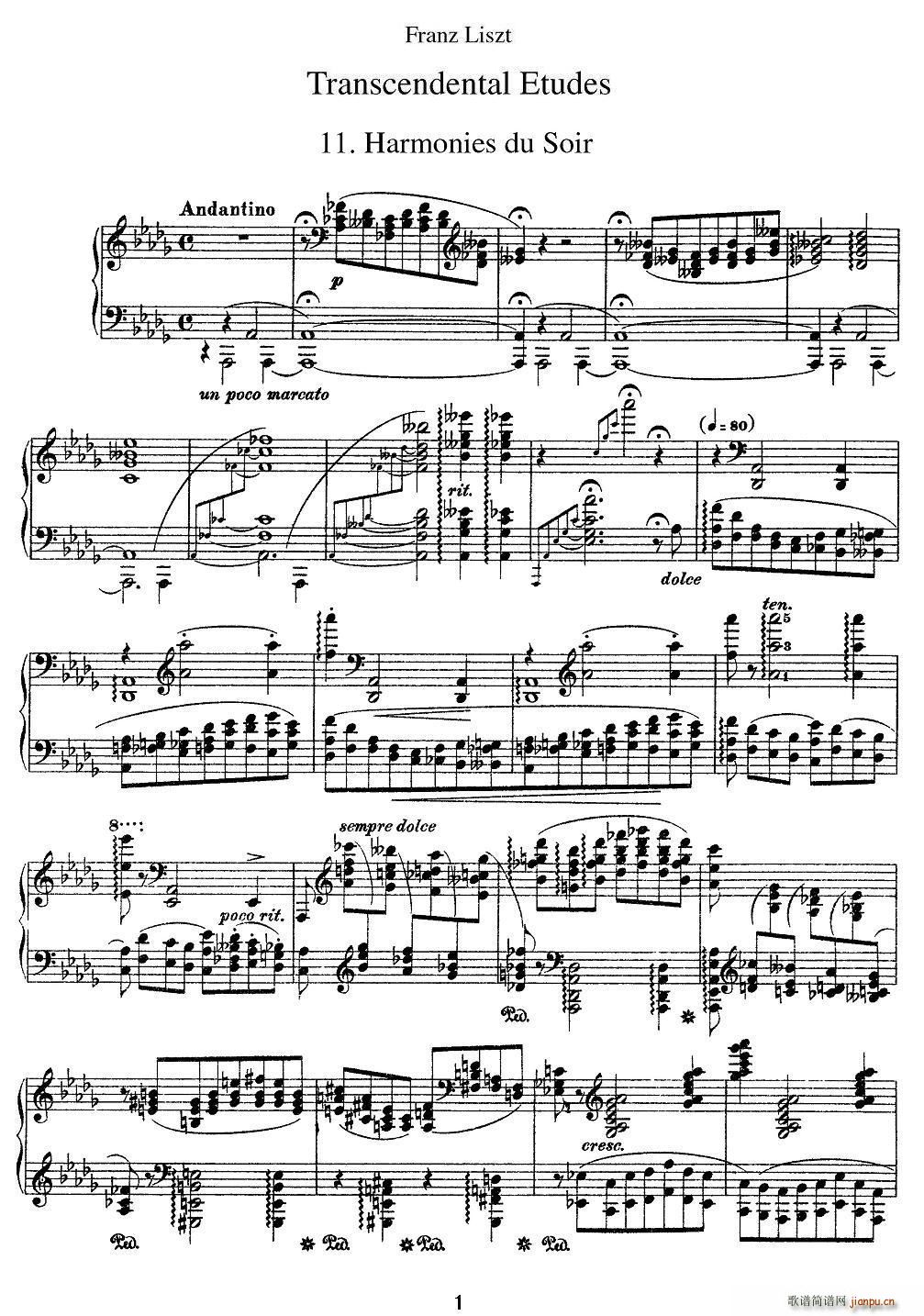 12׳ɾ Harmonies du soir ҹ֮C(V)1