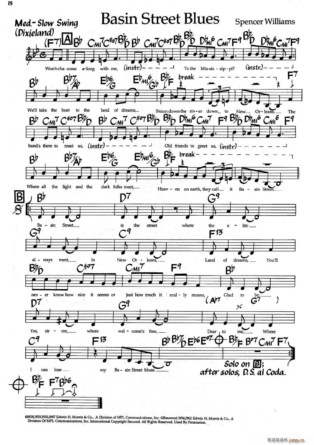 Basin Street Blues ؽ{{ ʿ(V)1