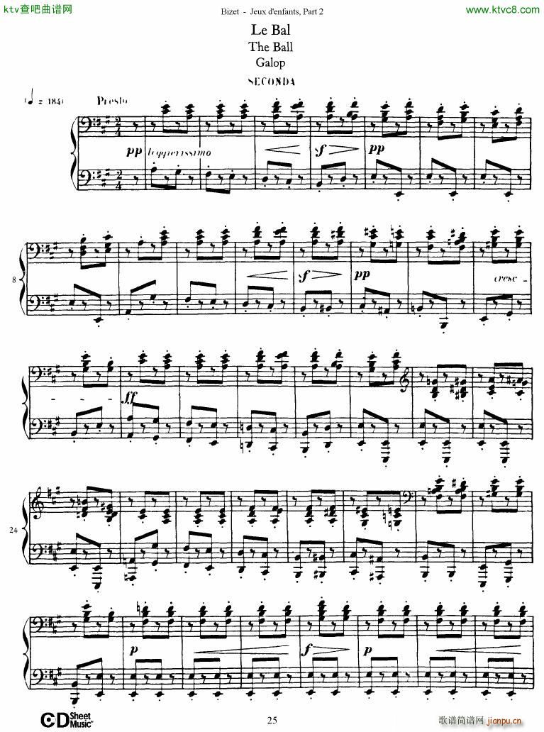Bizet Jeaux d Enfants Part II(V)26
