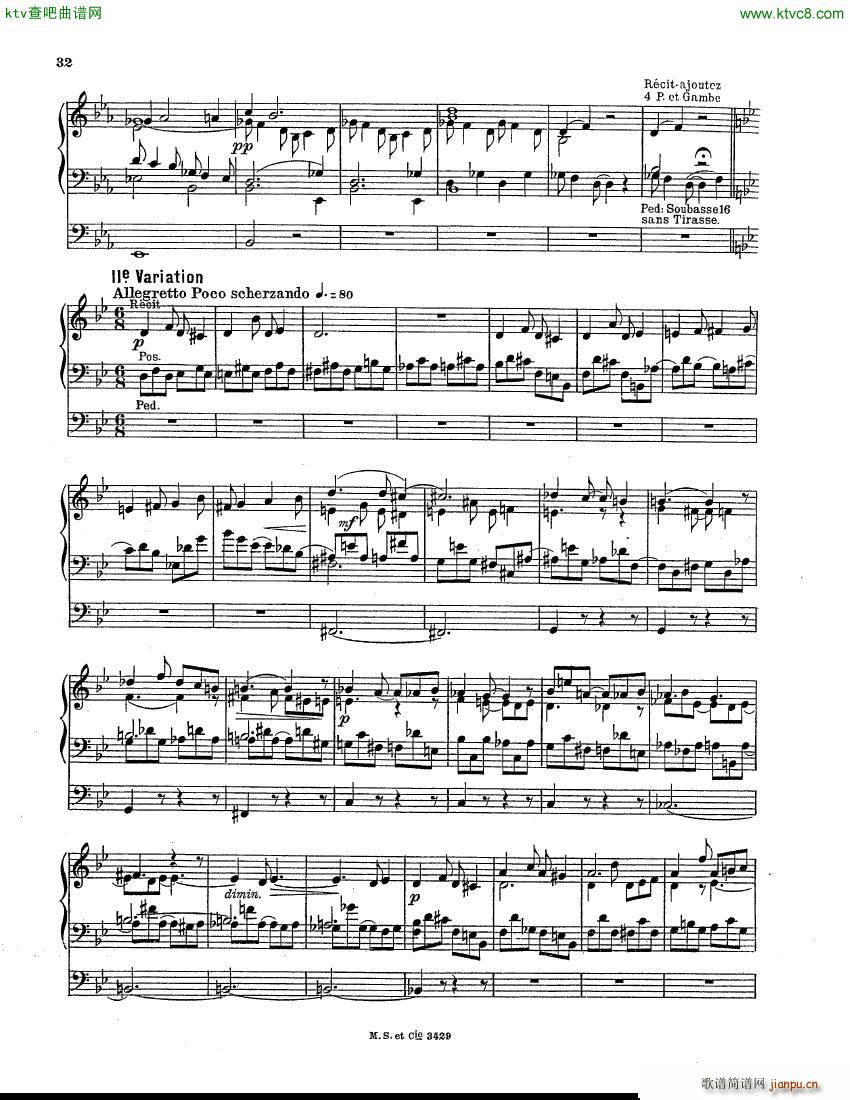 Berthier Paul Variations pour Grand orgue(V)3