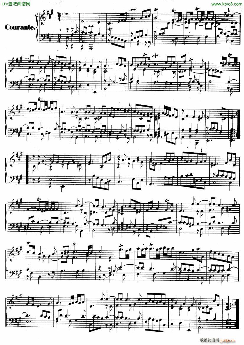 Handel Suite in A major G1 4(V)3