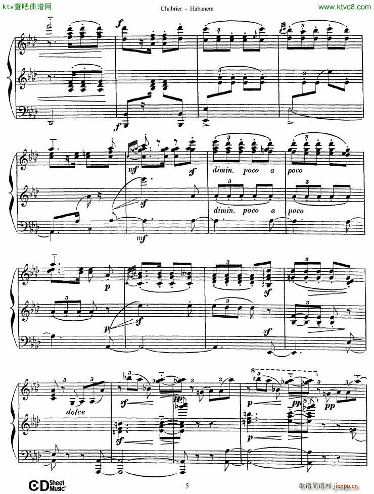 Chabrier Habanera(V)5