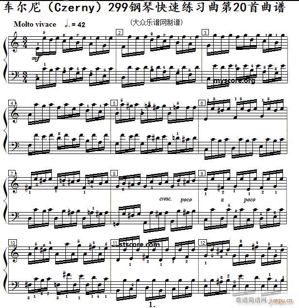 ܇(ch) ٿپ Czerny 299 20 ʾ(V)1