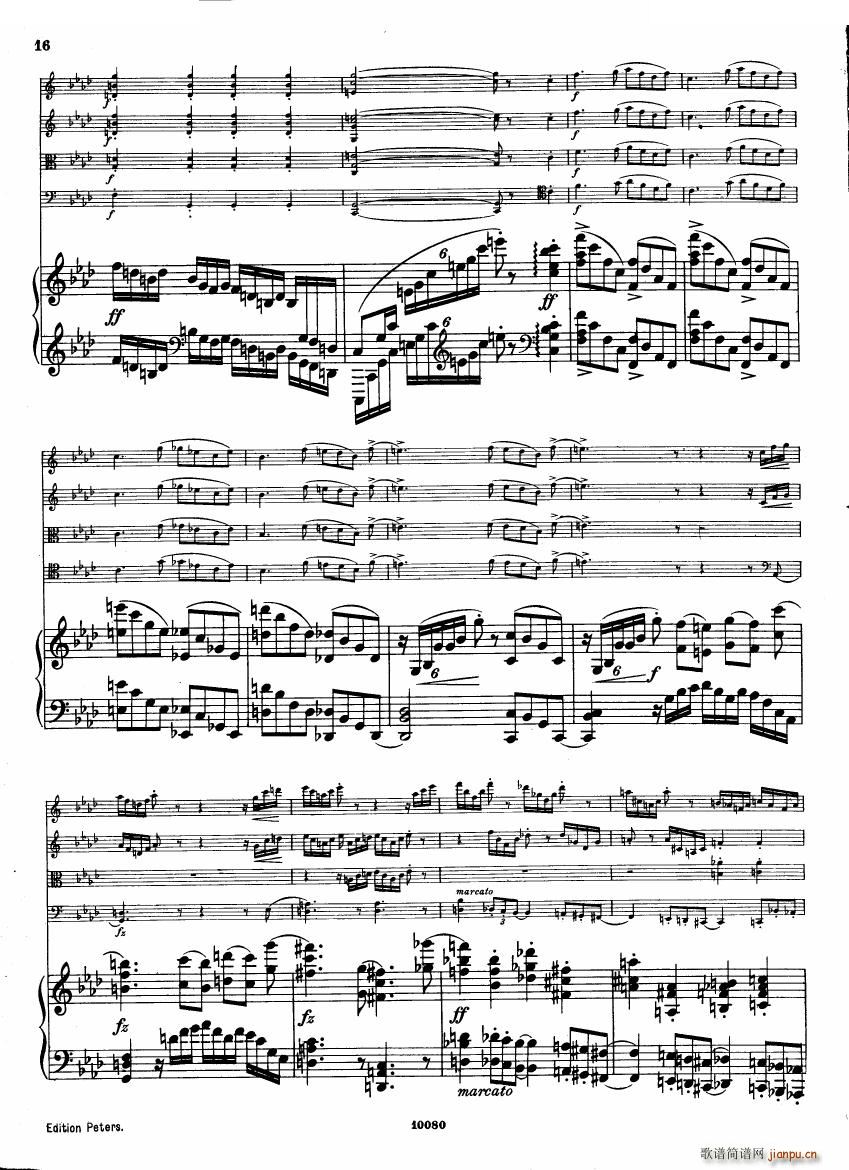 Brahms op 34 Piano Quintet f minor score һ(V)14