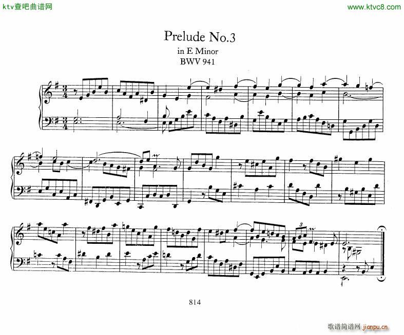 Bach JS BWV 939 943 5 Preludes(V)3