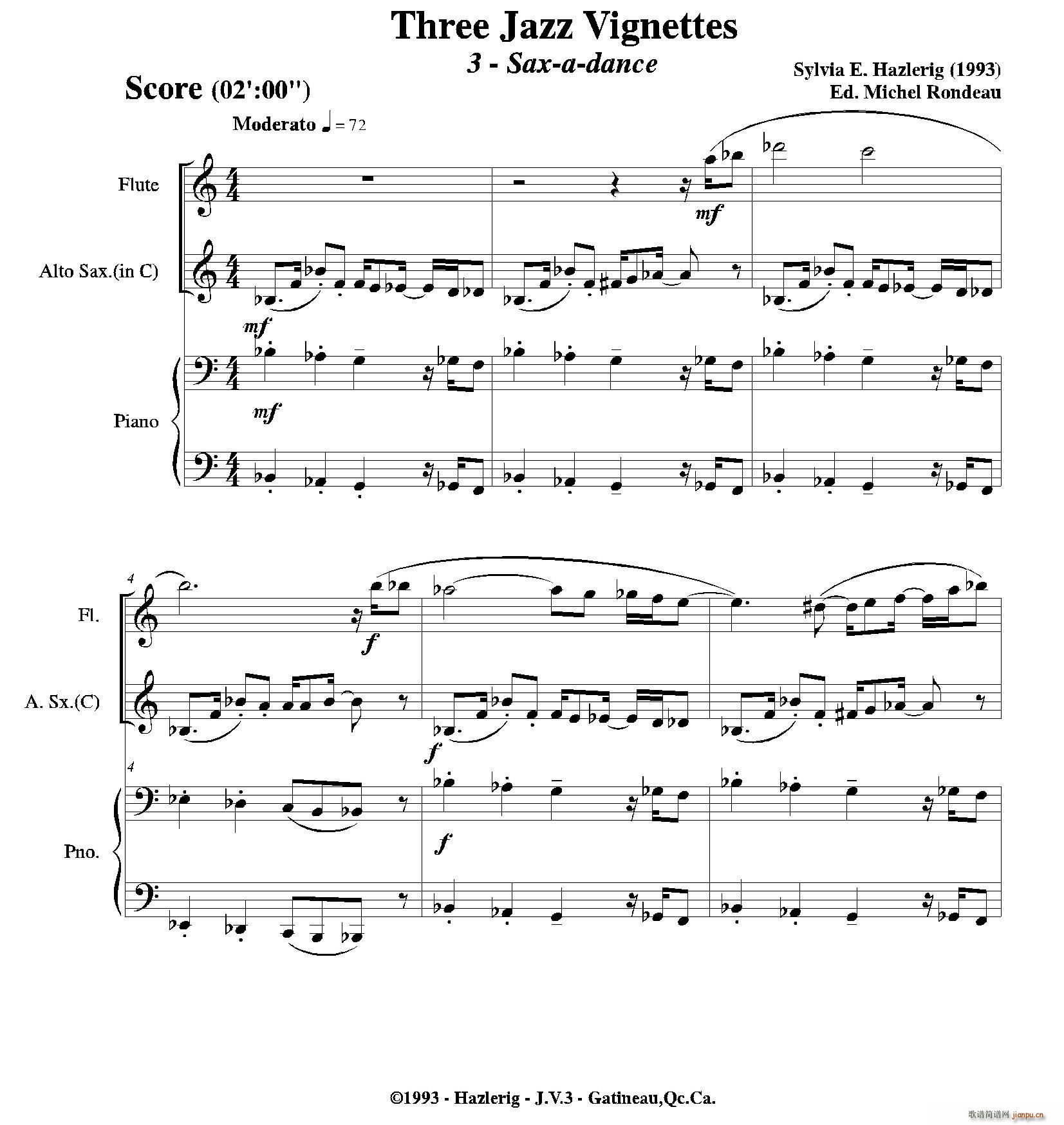 Three jazz vignettes (l ) L(chng)_(V)1