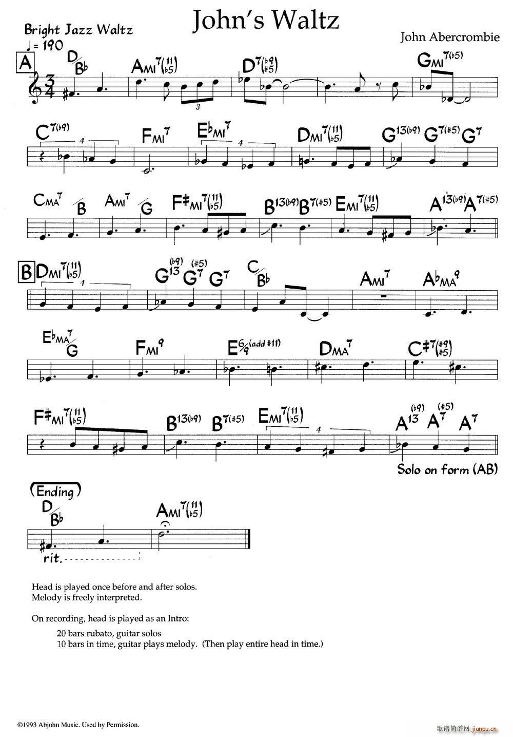 John s Waltz ʿ(V)1