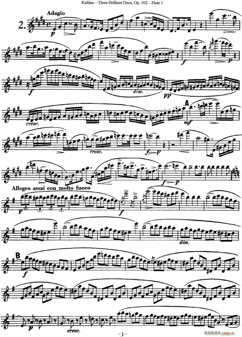 L(chng)ѶྚOP 102 Flute 1 NO 2(ѺV)1