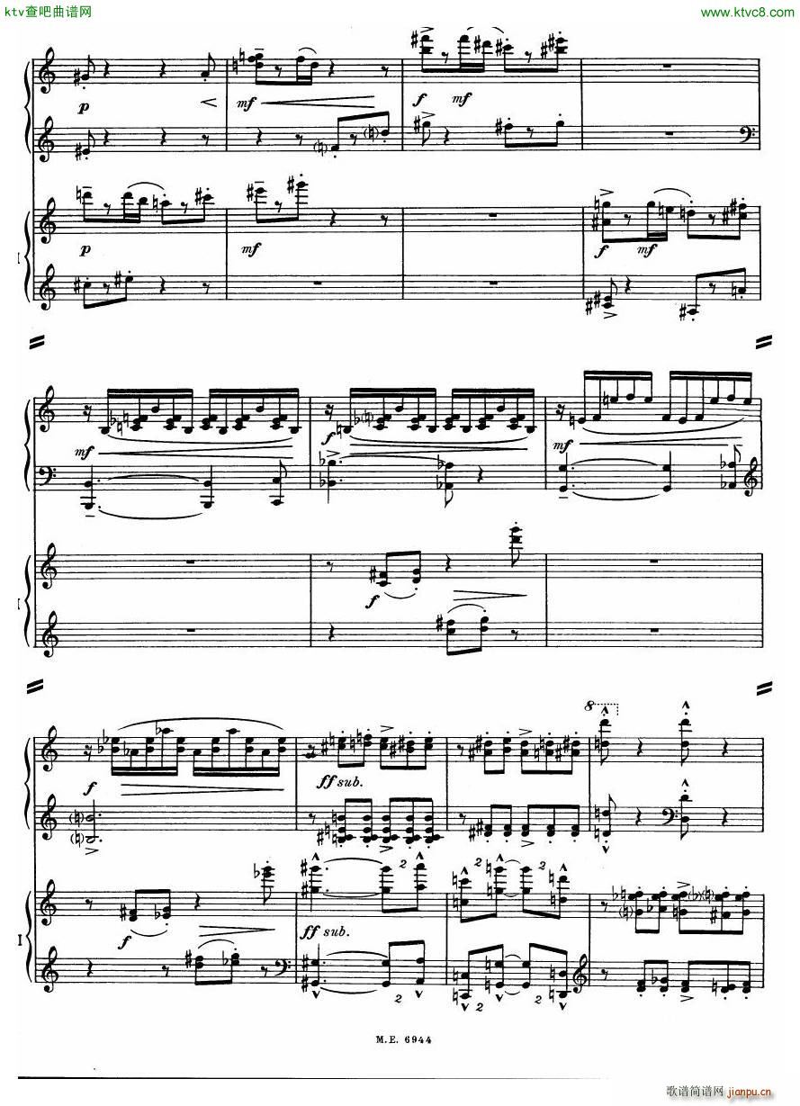 Auric Partita for two pianos(V)32