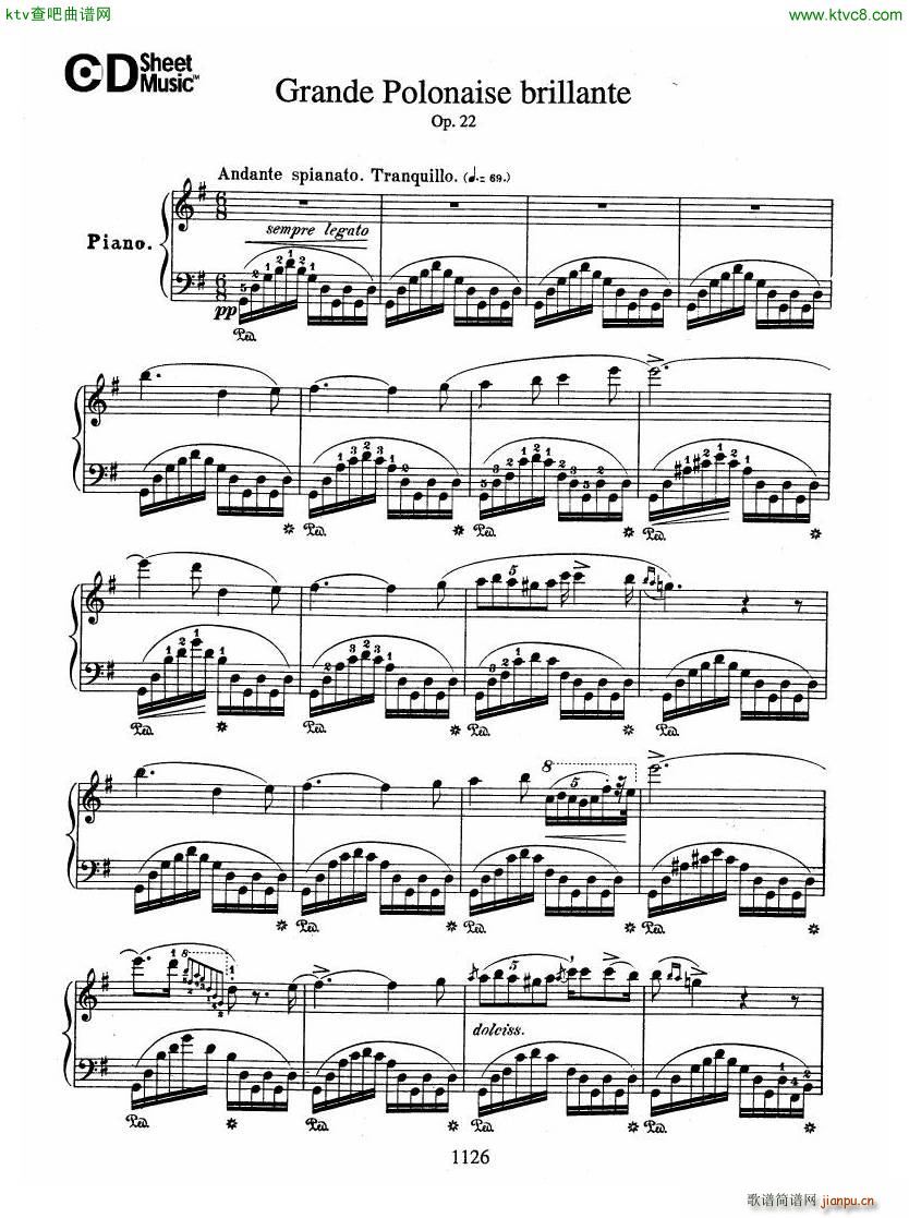 chopin op22 Andante Spianato Grande Polonaise(V)1