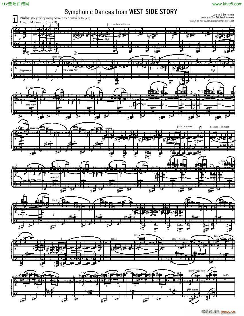 Bernstein Hawley Symphonic Dances from WSS(V)3