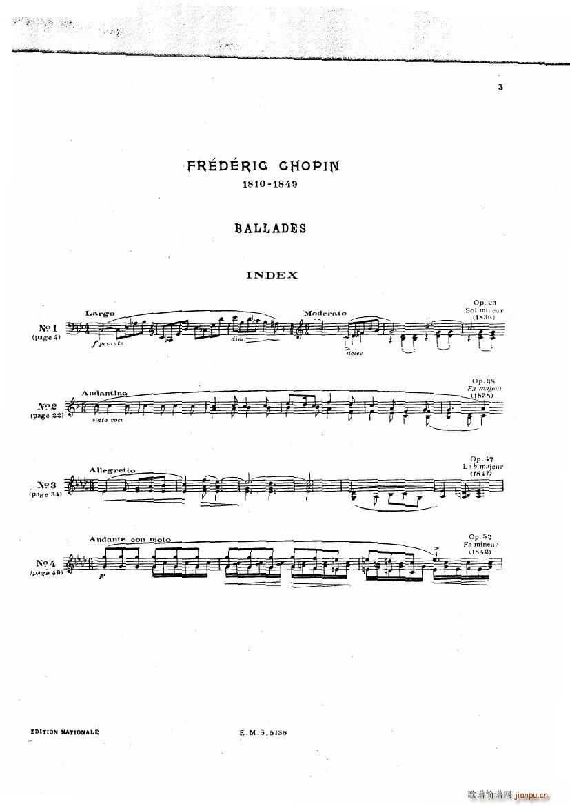 Chopin Cortot 4 Ballades(V)3