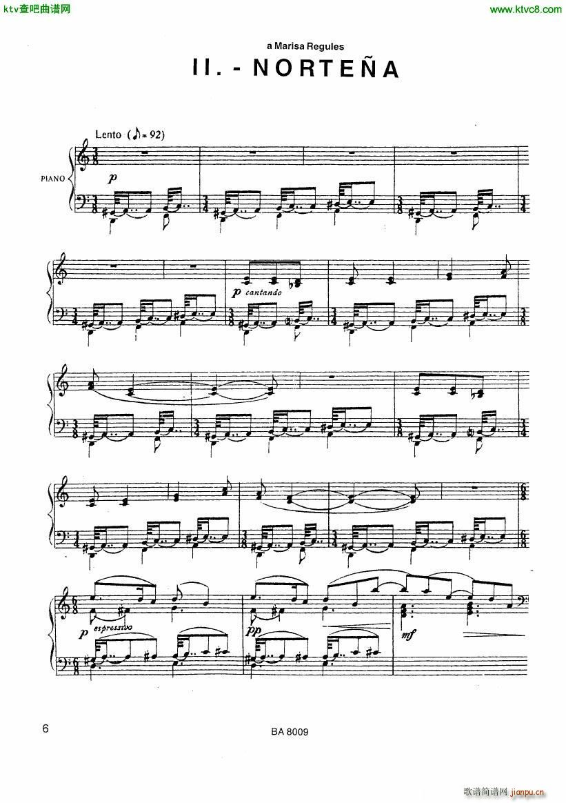 Ginastera Tres Piezas 2 Nortena(V)1