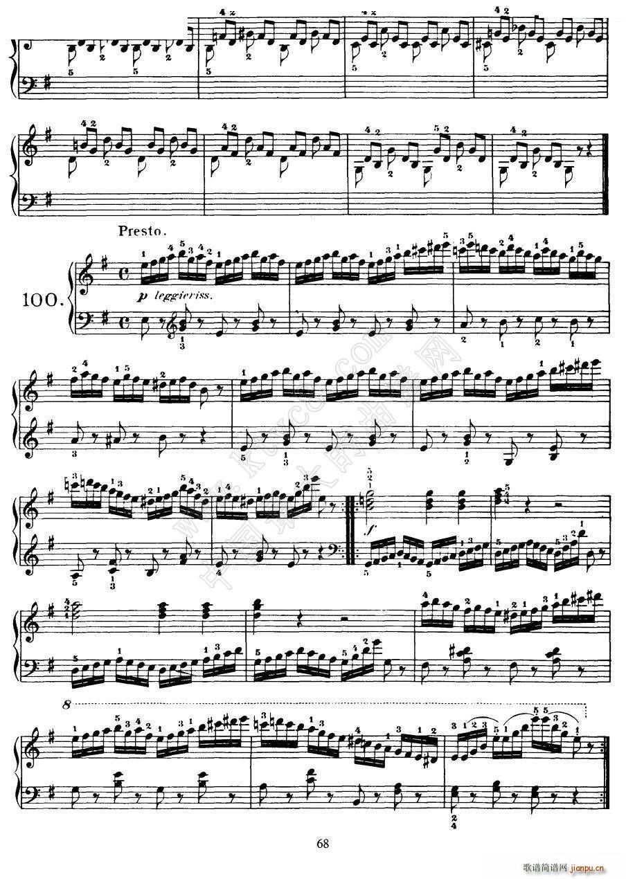 Czerny 100 Progressive Studies Op 139 91 100(V)9