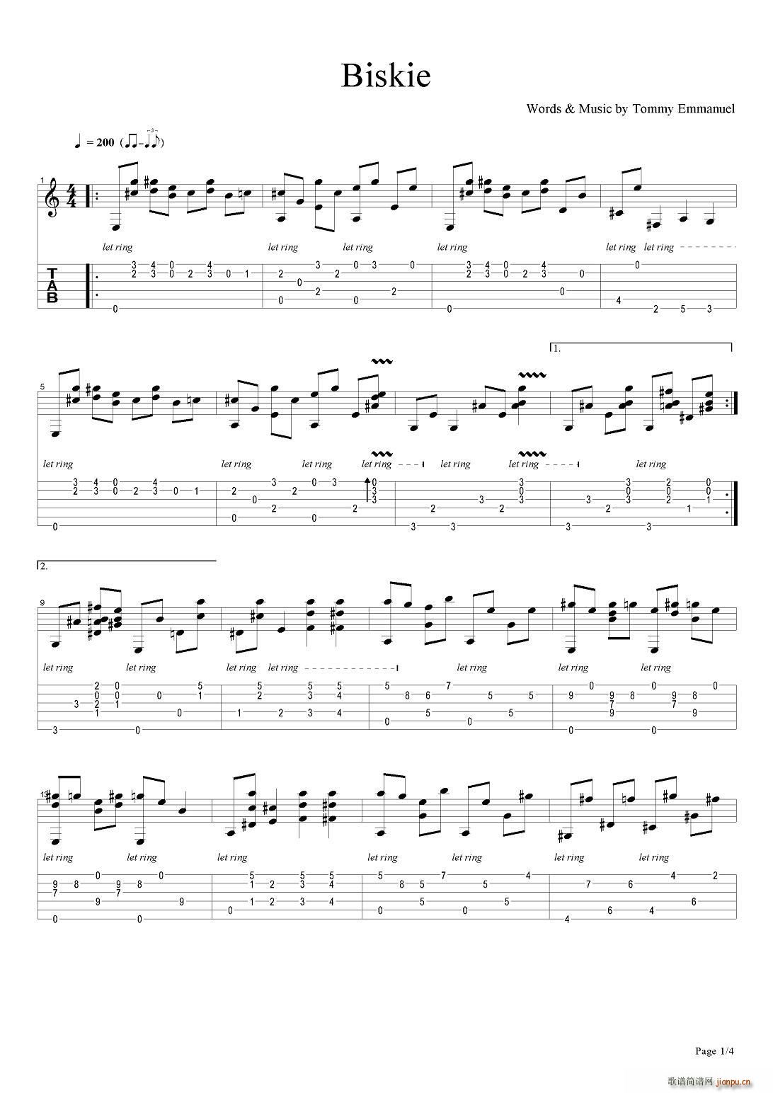 tommy emmanuel biskie 2(ʮּ)1