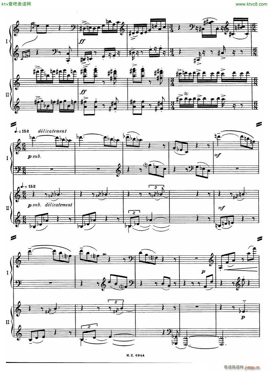 Auric Partita for two pianos(V)9