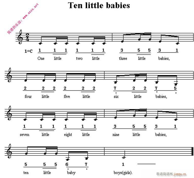 Ten little babies\news(V)1