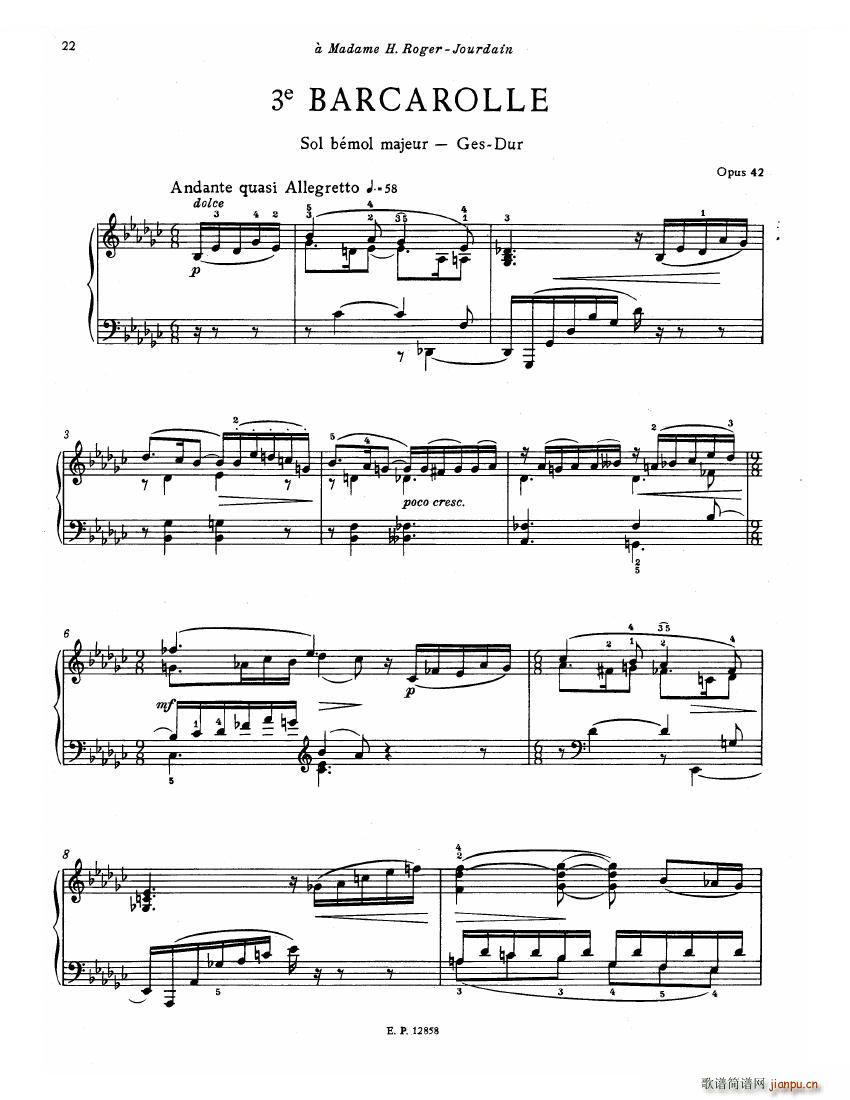 Faure 13 Barcarolle(V)24