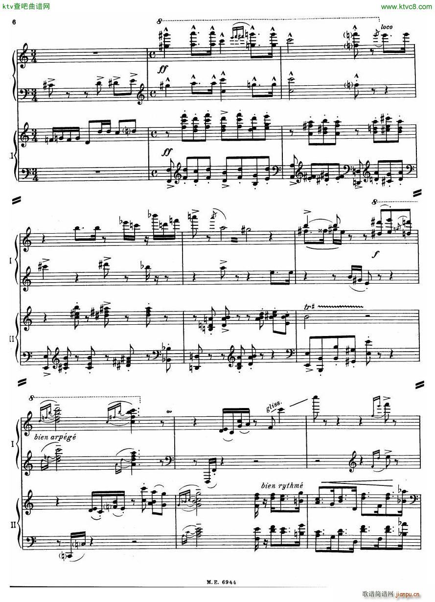Auric Partita for two pianos(V)6