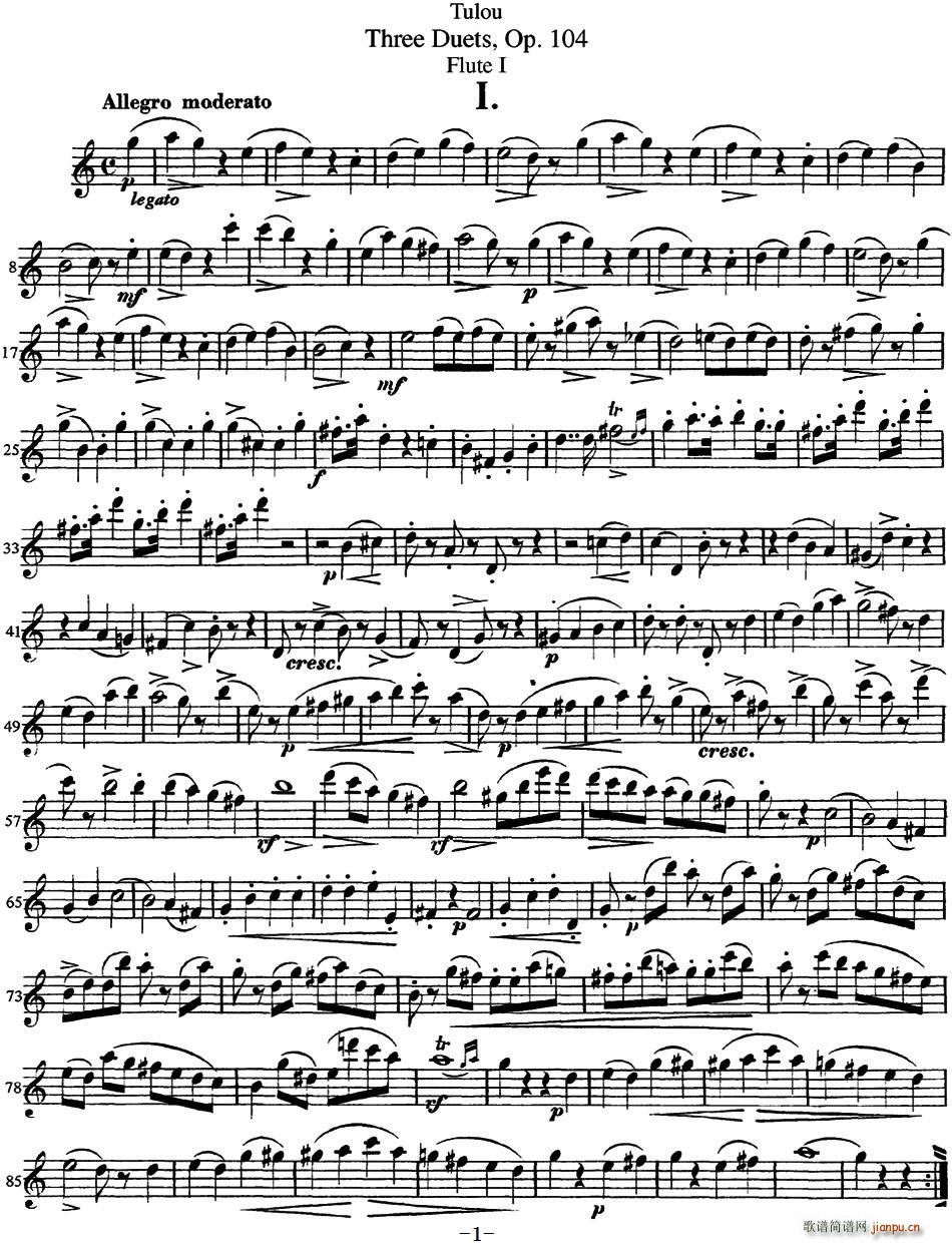 D¶L(chng)Ѻ(jin)Op 104 Flute 1 NO 1(ѺV)1