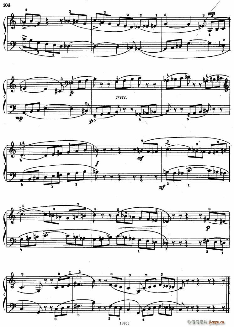 Bartok SZ 107 Mikrokosmos for Piano 97 121(V)29