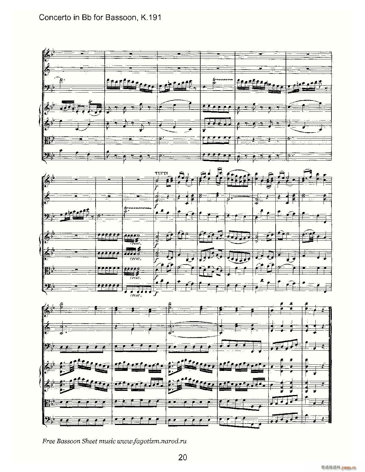 mozart score Ī(V)20