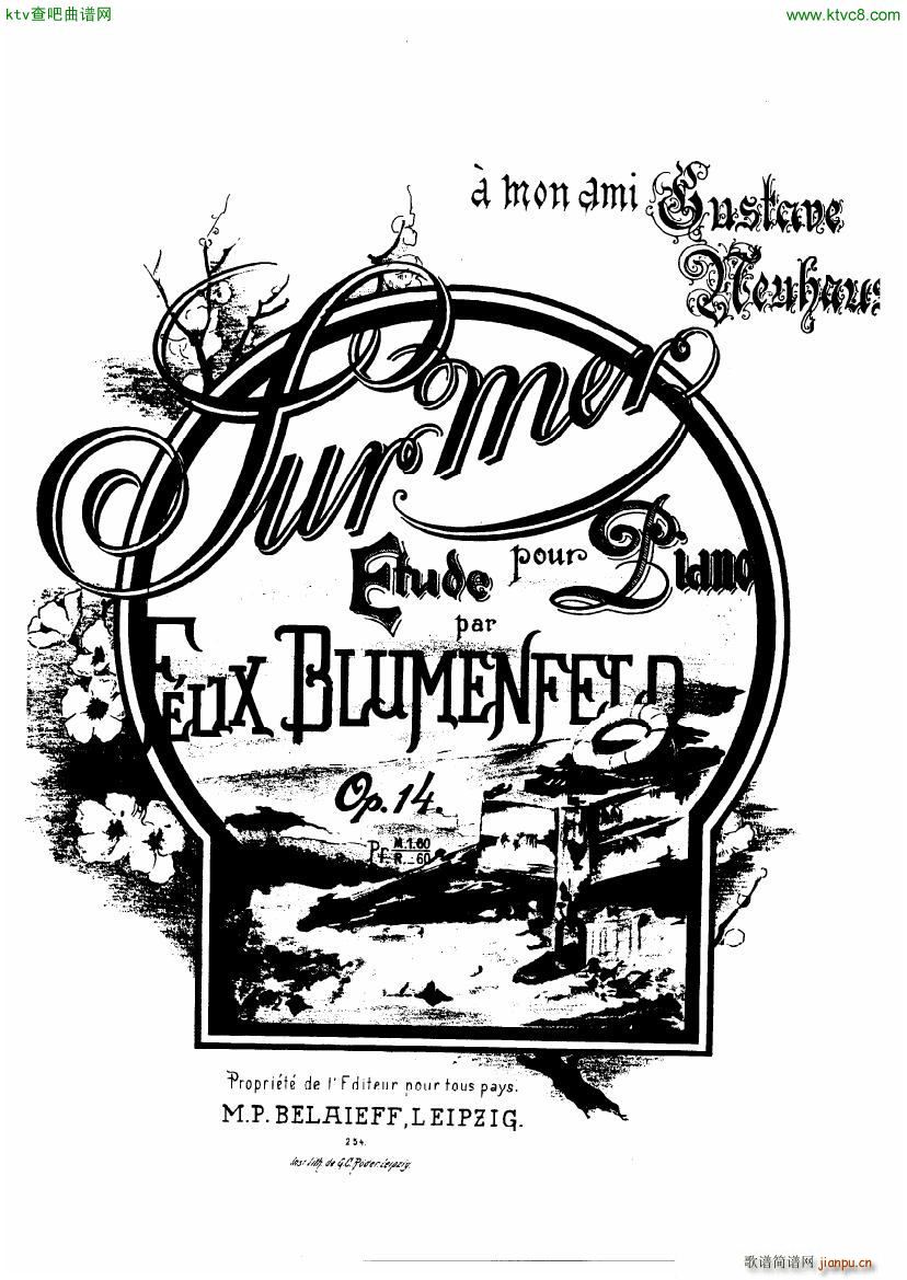 BLUMENFELD Sur mer op14(V)1