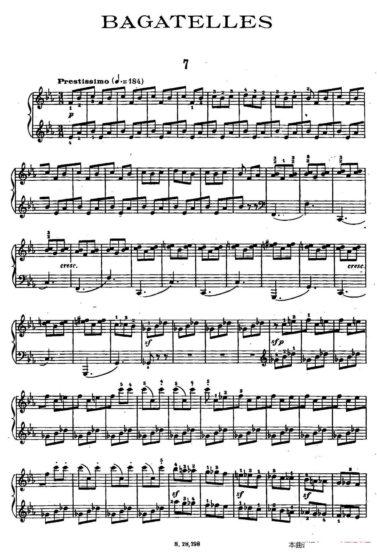 Ten Bagatelles Op 5 10��СƷ 7 ��E���{(ʮ�ּ�����)1