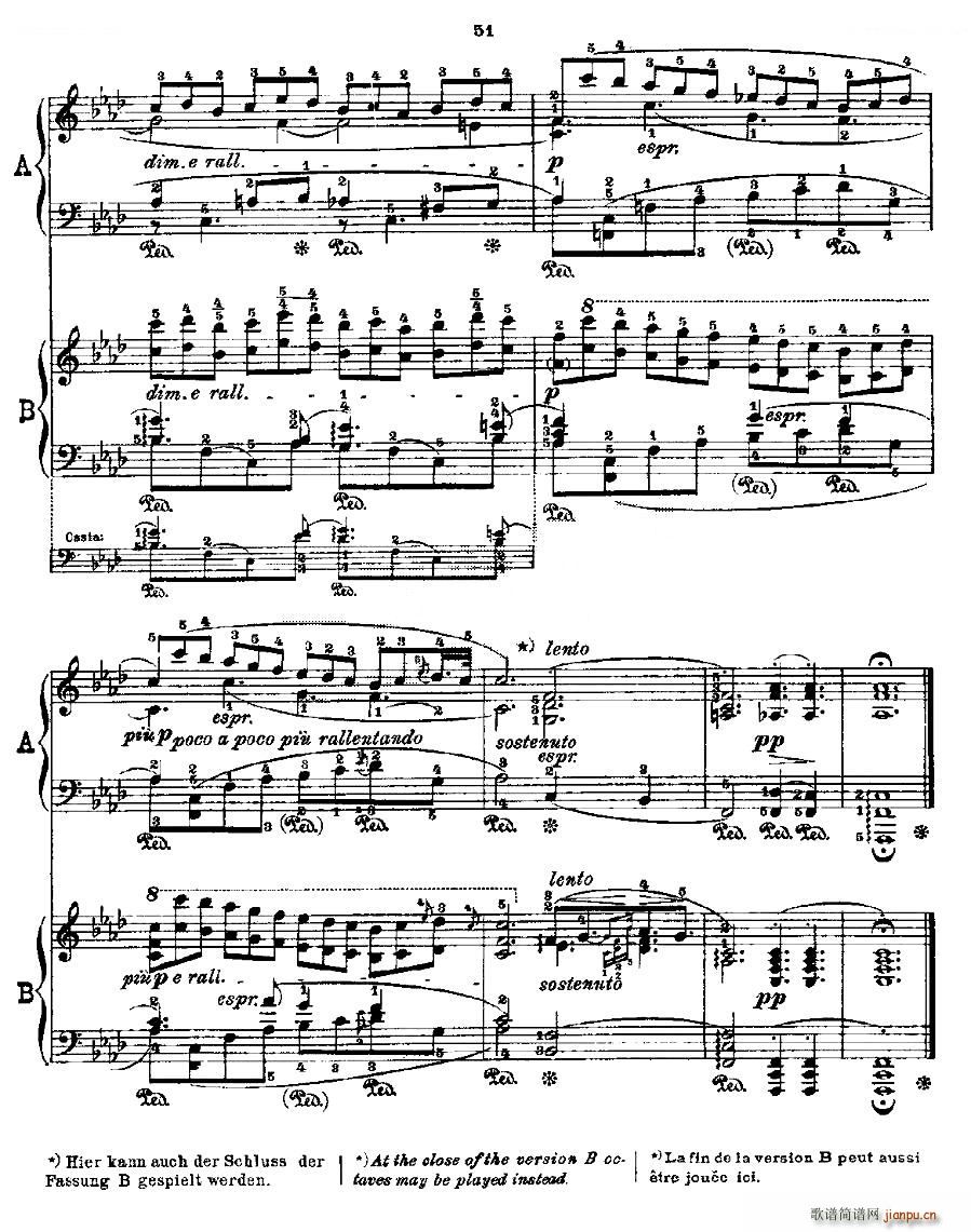 Ф  Fr Chopin Op 25 No2 3(V)13