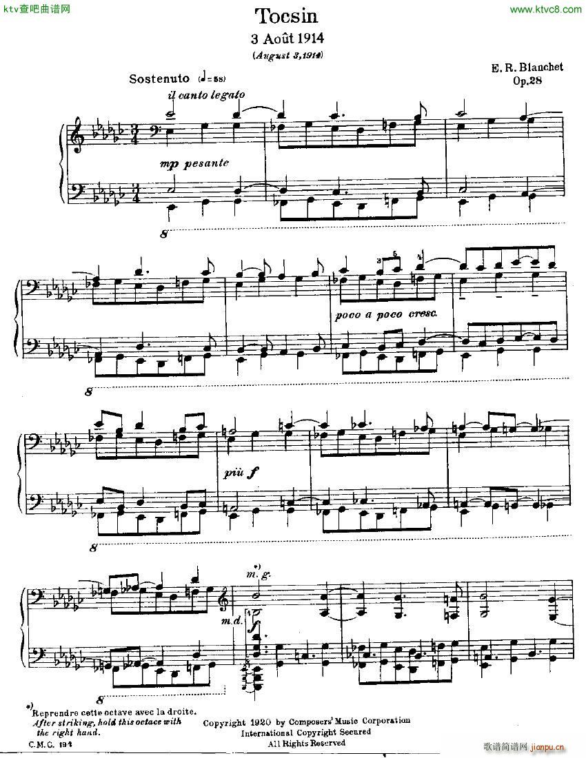 Blanchet Op 28 Toscin Passacaglia(V)1