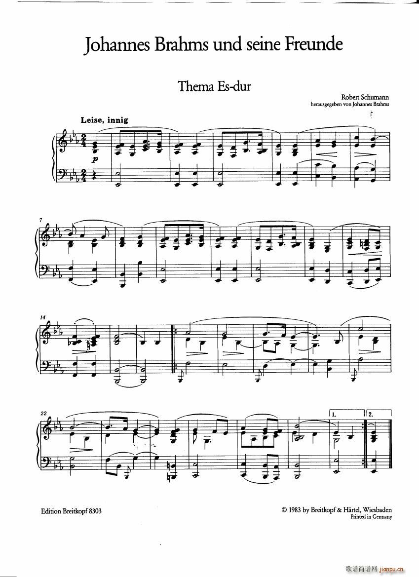 Brahms and his friends Anthology 1(V)5