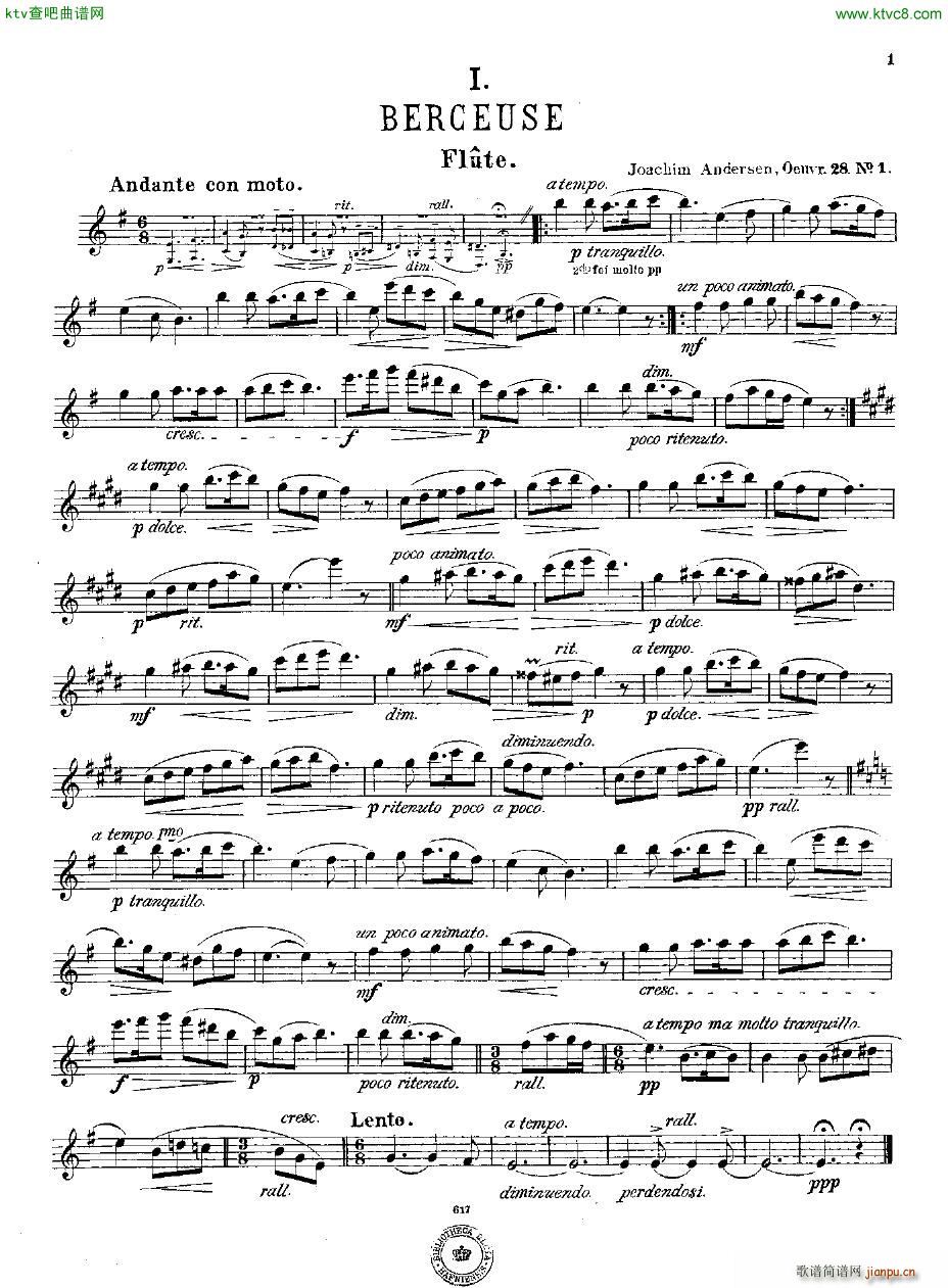 Andersen op 28 Deux morceaux fl pno(V)11