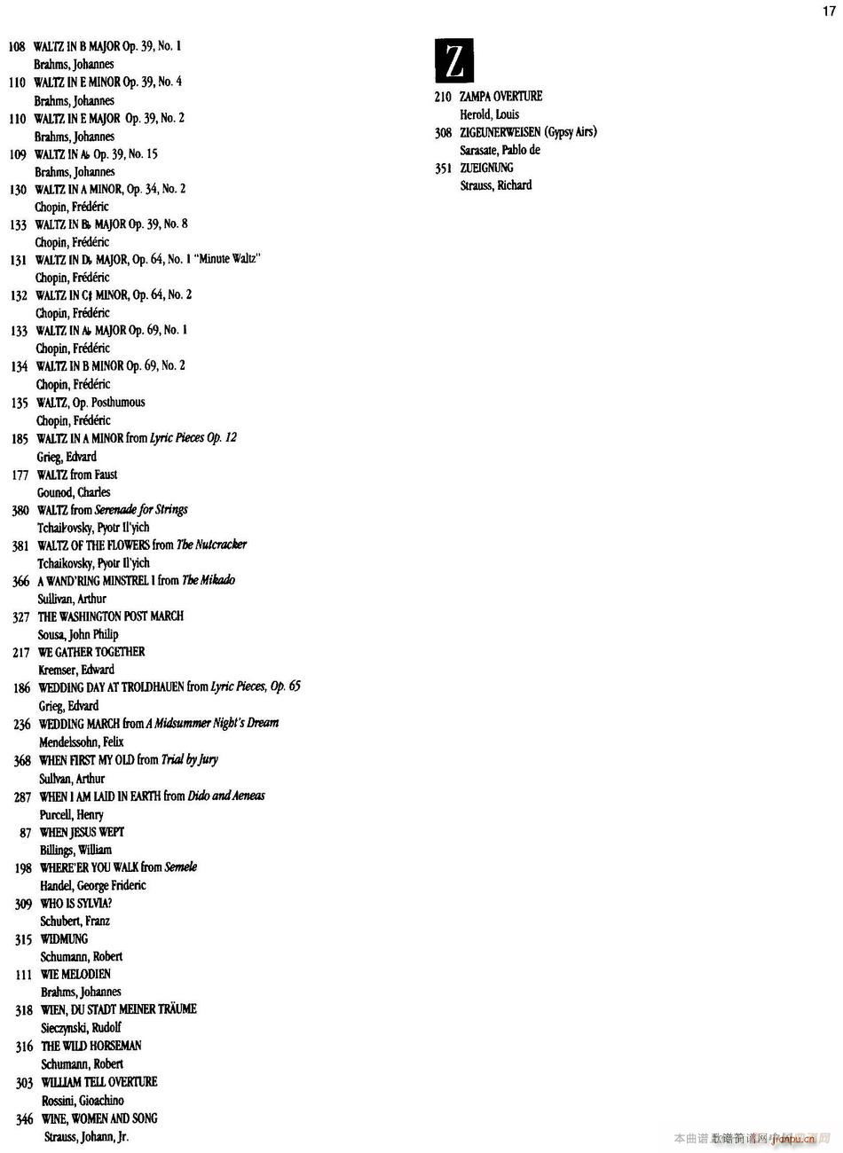 The Real Little Classical Fake Book P1 20(ʮ�ּ�����)17