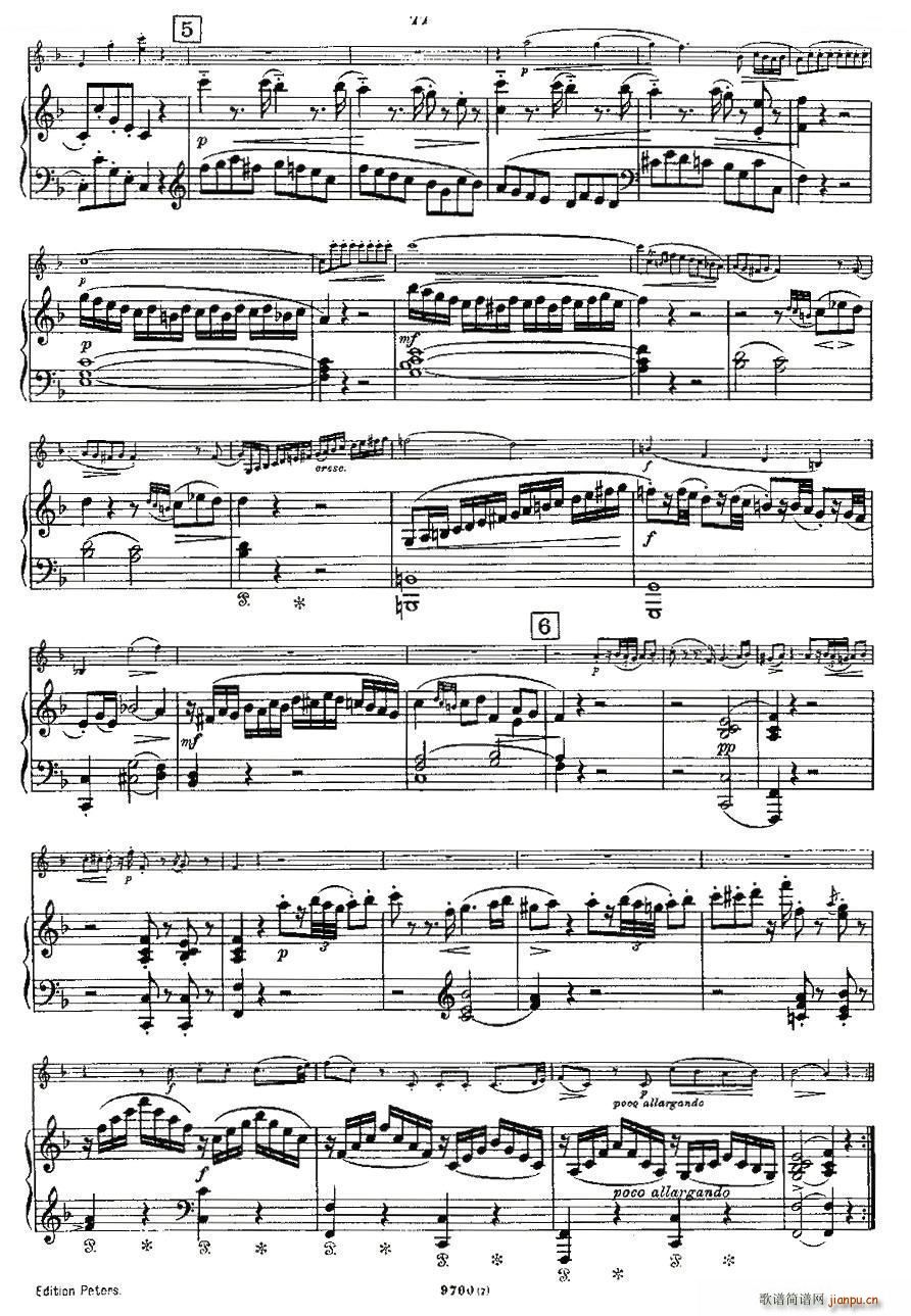 Mozart Violin Sonata No 7 KV 376 СQ(СV)6