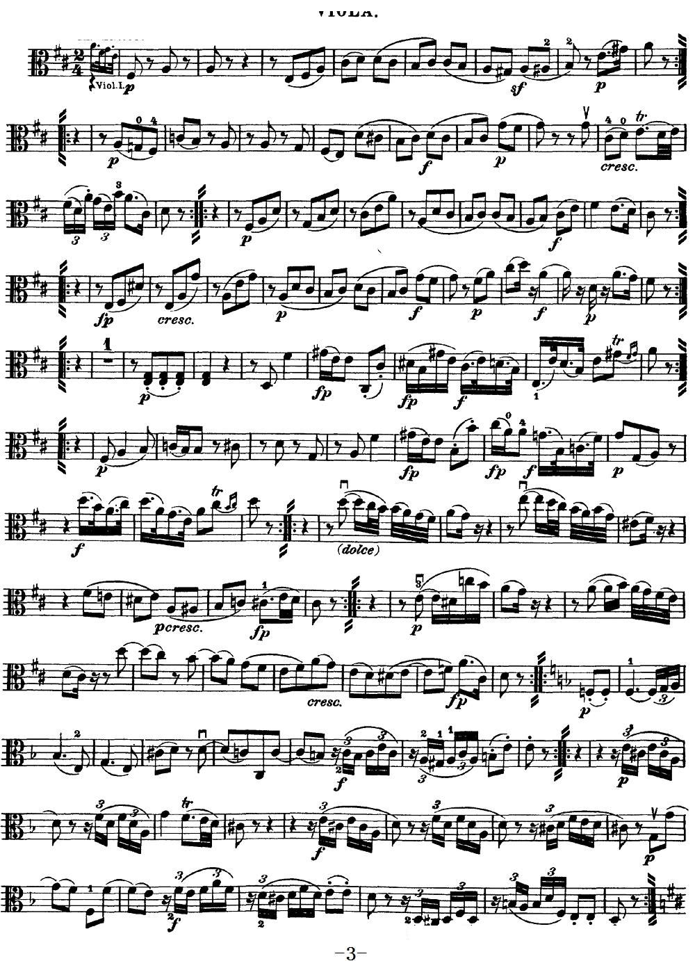Mozart Quartet No 18 in A Major K 464 Viola(ʮּ)3