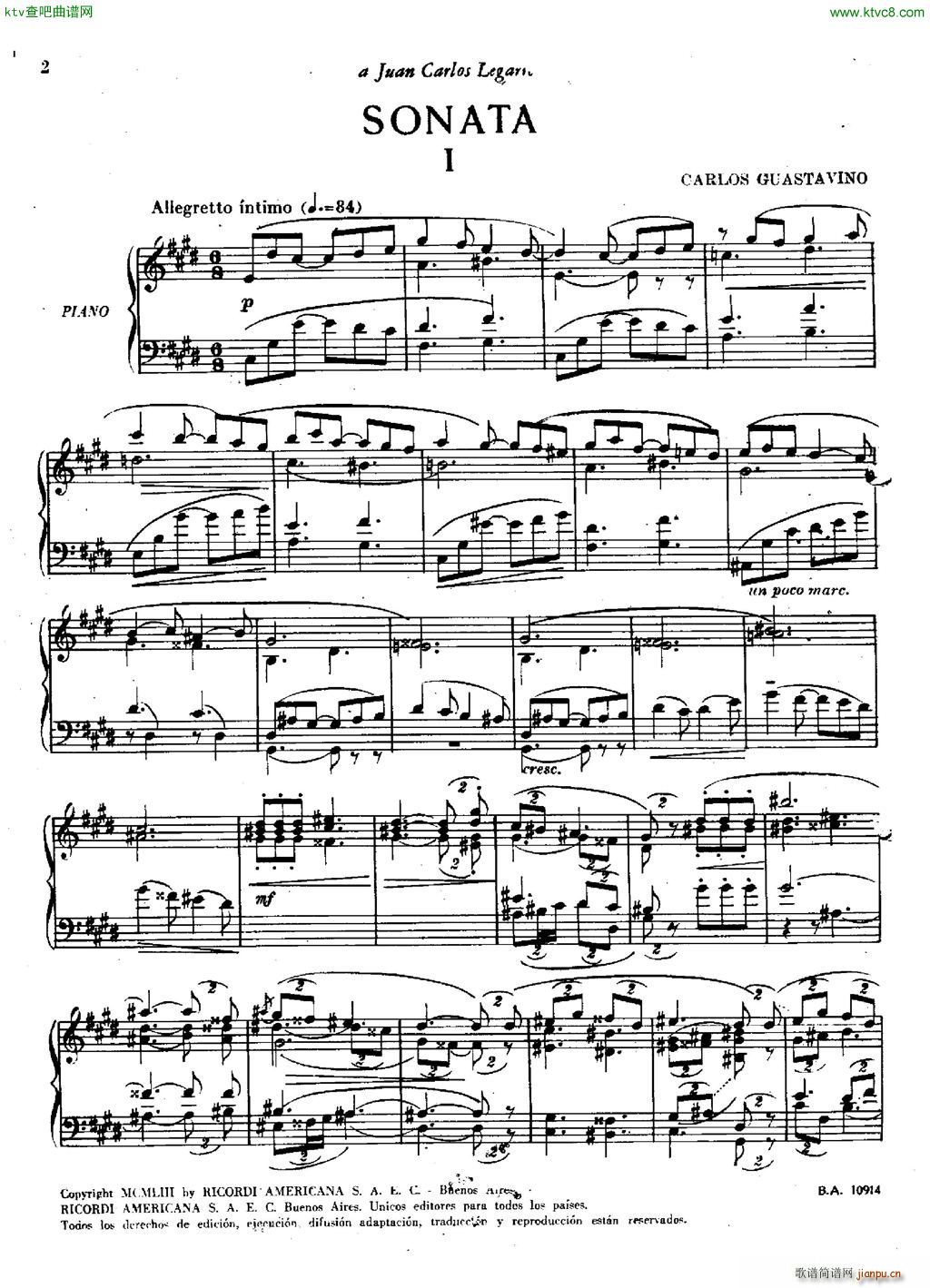 Guastavino Sonata(V)1