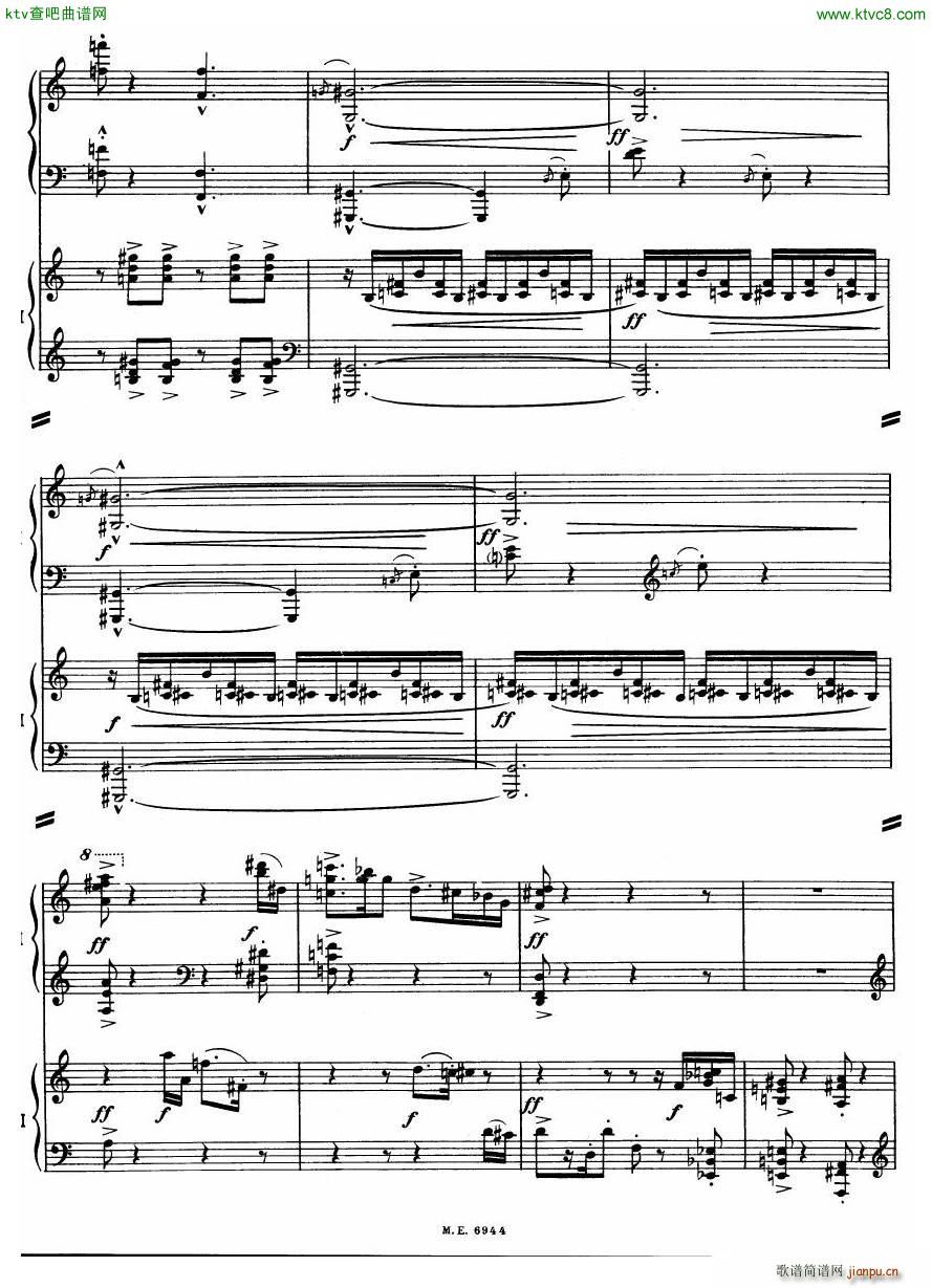 Auric Partita for two pianos(V)33