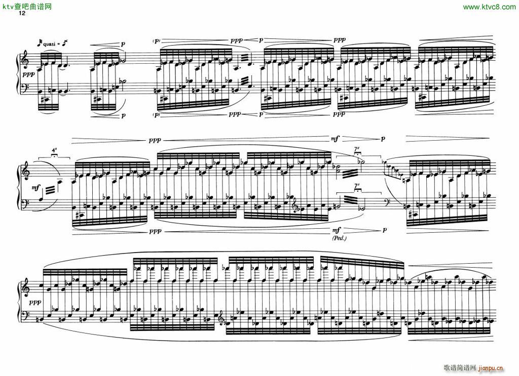Berio 6 Encores for Piano(V)12